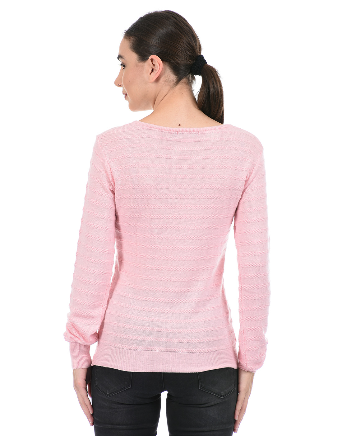 Species Women Pink Striped Sweater